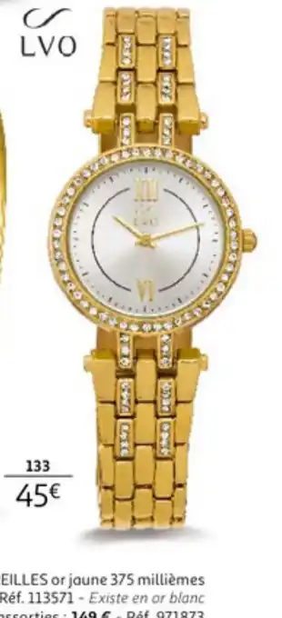 Auchan Montre LVO Femme Doree Stross offre