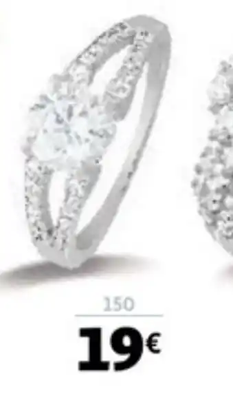 Bague Argent Et Oxydes de Zirconium