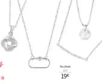 Auchan Collier Argent Ou Choix offre