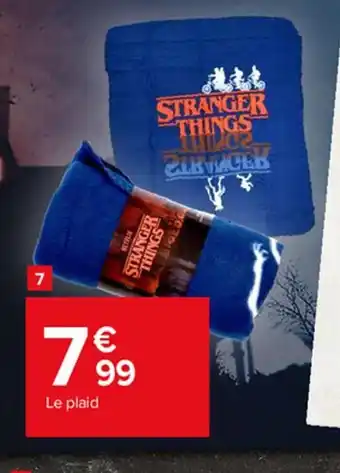 Carrefour Plaid Polaire Stranger Things offre