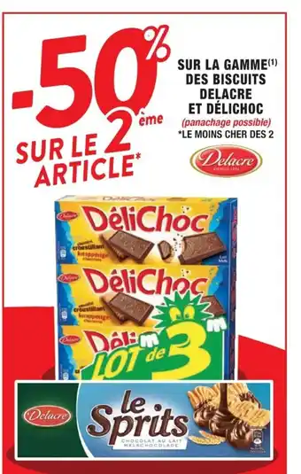 Cora x Carrefour Sur La Gamme Des Biscuits Delacre Et Delichoc offre