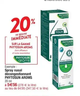 Cora x Carrefour Spray Nasal Decongestionnant Phytosun Aroms offre