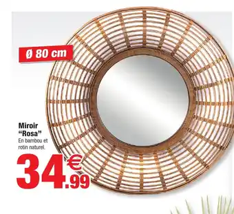 Bazarland Miroir "Rosa" offre