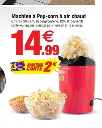 Bazarland machine A Pop-cORN a aIR cHAUD offre