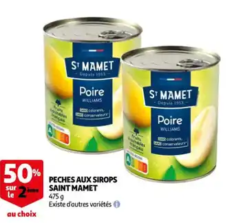 Auchan Peches Aux Sirops Saint Mamet offre