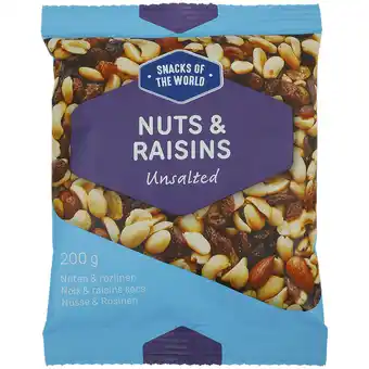Action Snacks of the World noix et raisins secs offre