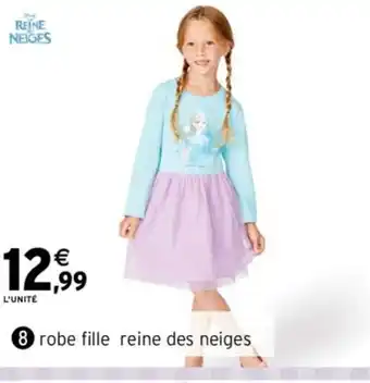 Intermarché Hyper Robe Fille Reine des Neiges offre