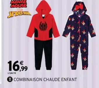 Intermarché Hyper Combinaison Chaude Enfant offre