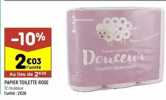 Leader Price Papier toilette rose leader price offre