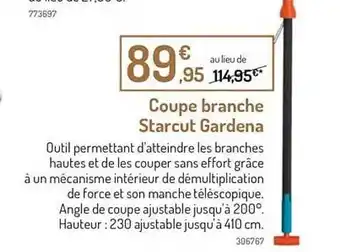 Coupe branche starcut gardena
