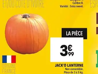 Supeco Jack o Lanterne offre