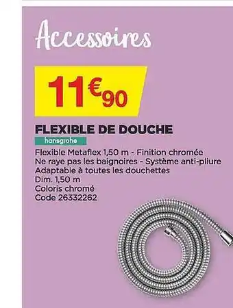 Bricomarché Flexible de douche hansgrohe offre