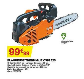 Bricomarché Élagueuse thermique csp2525 offre