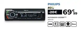 Feu Vert Autoradio ce235bt philips offre