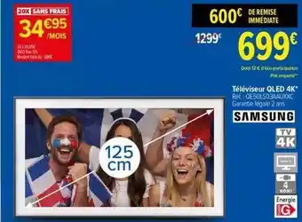 Carrefour Téléviseur qled 4k samsung 125 cm offre