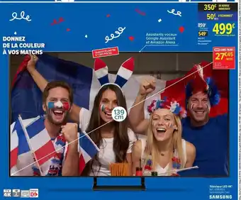 Carrefour Téléviseur led 4k 139 cm samsung offre