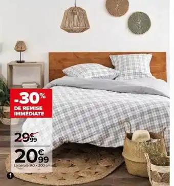 Carrefour La parure 140 x 200 cm offre