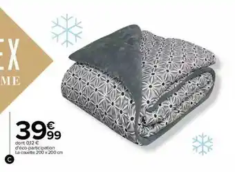 Carrefour La couette 200 x 200 cm offre