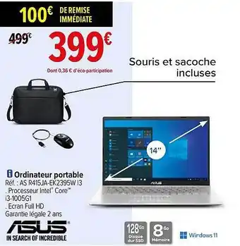 Carrefour Ordinateur portable 14 offre