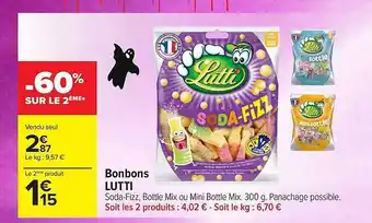 Carrefour Contact Bonbons lutti offre