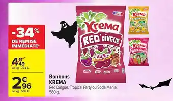 Carrefour Contact Bonbons krema offre