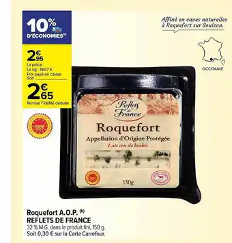 Roquefort a.o.p. reflets de france