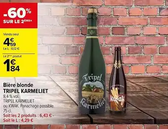 Bière blonde tripel karmeliet