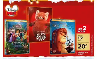 Carrefour Market Opération dvd «disney» offre