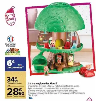 Carrefour Market L'arbre magique des klorofil offre