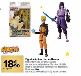 Figurine animé héroes naruto