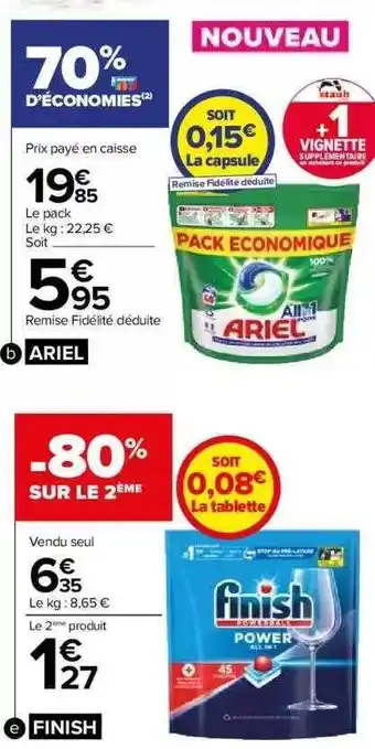 Carrefour Market Ariel, finish offre