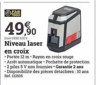 Niveau laser en croix far tools