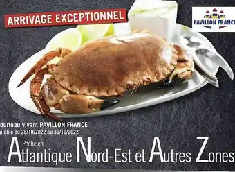 Géant Casino Tourteau vivant pavillon france offre