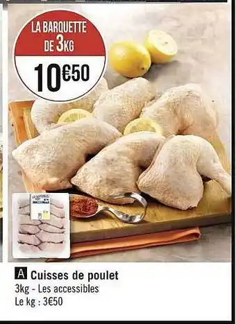 Géant Casino Cuisses de poulet offre