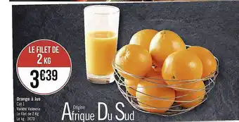 Géant Casino Orange à jus offre
