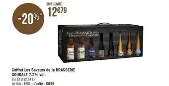 Géant Casino Coffret les saveurs de la brasserie goudale 7.2% vol. offre