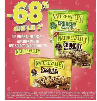 Géant Casino Produits nature valley offre