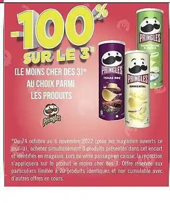 Géant Casino Les produits pringles offre