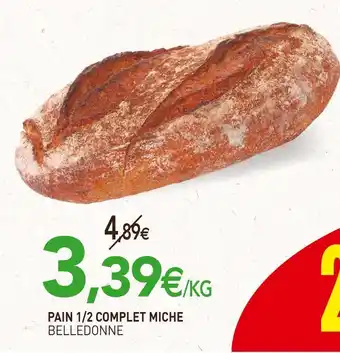 naturéO Belledonne pain 1/2 complet miche offre