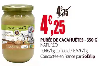 naturéO Naturéo purée de cacahuètes offre