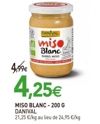 naturéO Danival miso blanc offre
