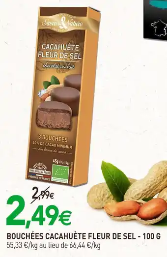 naturéO Bouchées cacahuète fleur de sel offre