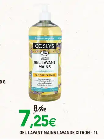 naturéO Cosly's gel lavant mains lavande citron offre