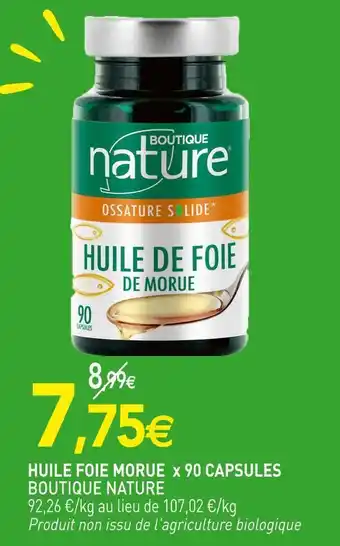 naturéO Boutique nature huile foie morue offre