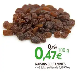 naturéO Raisins sultanines offre