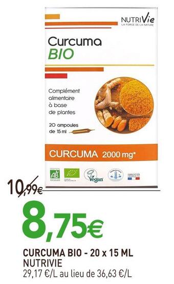 naturéO Nutrivie curcuma bio offre