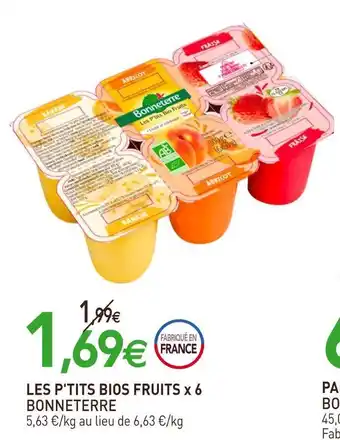 naturéO Bonneterre les p'tits bios fruits offre