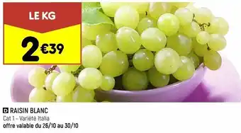 Leader Price Raisin blanc offre