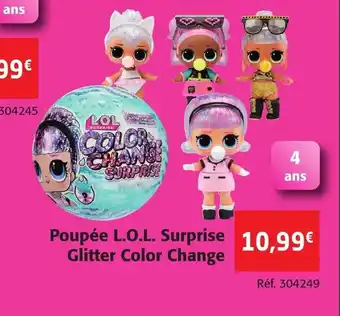 Poupée L.O.L Surprise Glitter Color Change