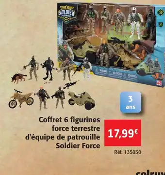 Coffret 6 Figurines Force Terrestre d'équipe de Patrouille Soldier Force